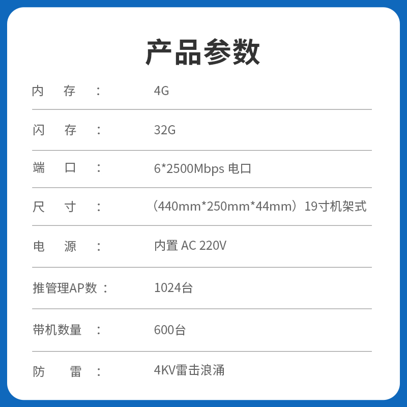 爱快（iKuai）A620S 全2.5g端口企业级流控有线路由 多WAN/行为管理/宽带叠加/微信认证/远程办公 - 图3