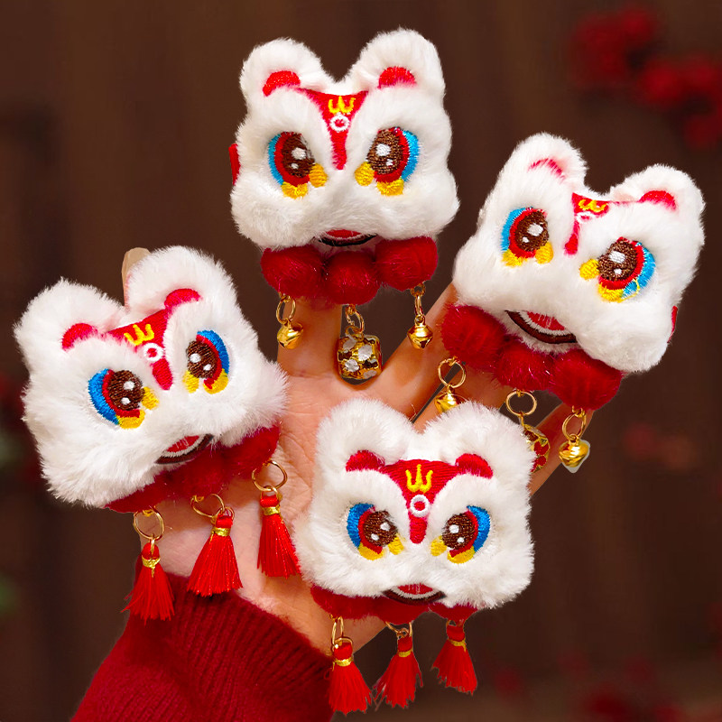 新年儿童发夹中国风醒狮宝宝发卡过年拜年小女孩发饰古风女童头饰,淘宝优惠券,粉丝福利购,淘宝优惠卷