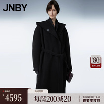(the malls same section) JNBY Jiangnan Bu clothes 23 Winter New products Lianhood Double-face fur The big coat female 5NB814370
