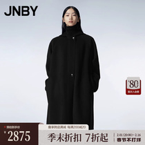 (the malls same section) JNBY Jiangnan Bu clothes 23 Winter New products Lianhood Double-face fur The big coat female 5NA810990