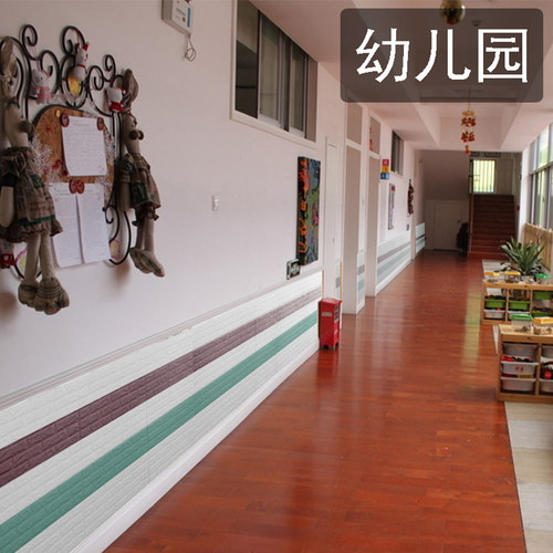 防火阻燃3d立体墙贴壁纸泡沫宾馆门店商场餐厅装修自粘砖纹消防 - 图0