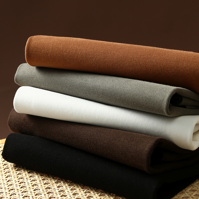 打底神器!一定要来!秋冬新款男士半高领纯色休闲保暖长袖T恤衫 - 图0