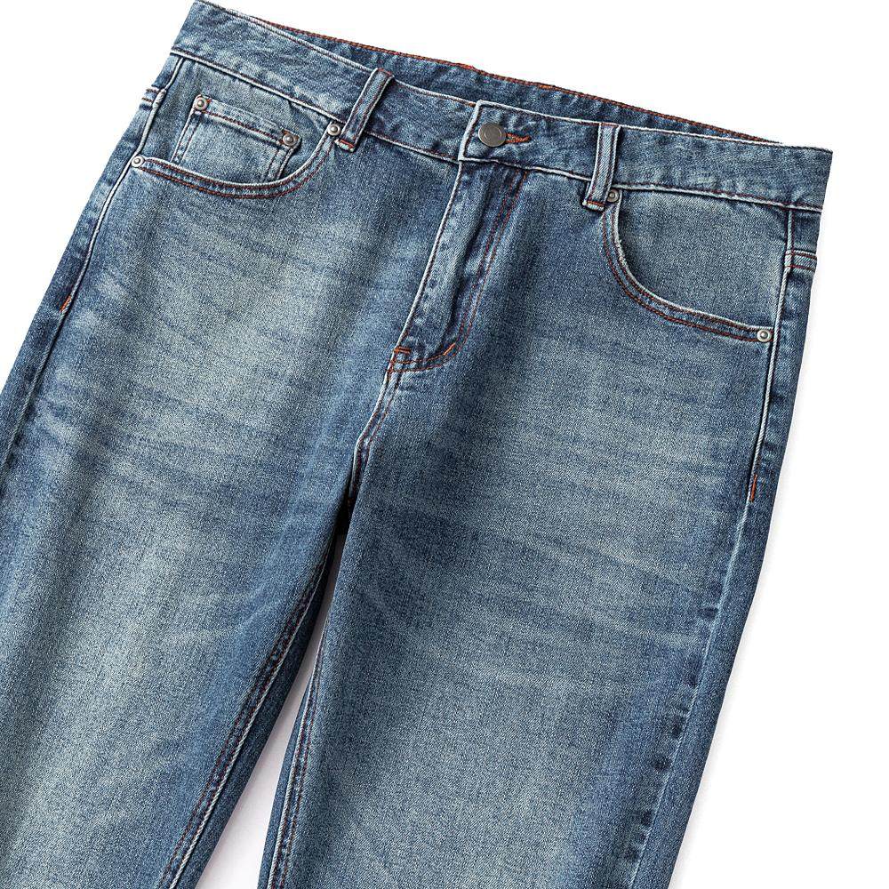 柜6900！高端复古丹宁！酵洗四面弹！秋季新款男士小直筒牛仔长裤,淘宝优惠券,粉丝福利购,淘宝优惠卷