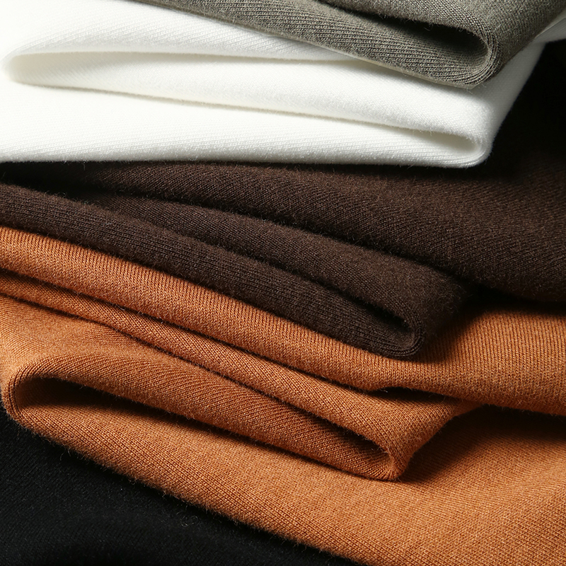 打底神器!一定要来!秋冬新款男士半高领纯色休闲保暖长袖T恤衫 - 图2