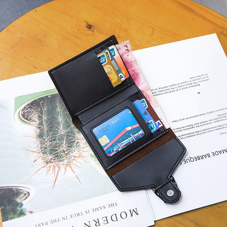 ins爆款欧美复古2019短款薄小钱包 欧曼定制店钱包