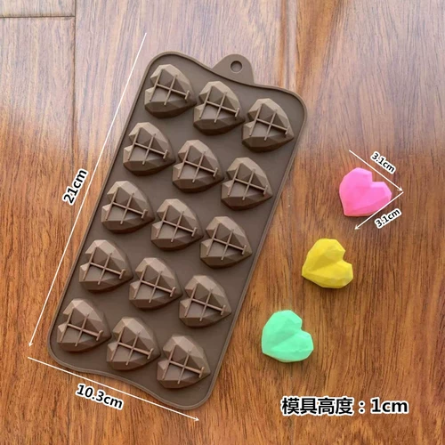15 Diamond Love Love Valentine's Cardex плесень силиконовой плазон