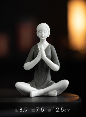 辉道陶瓷彩砂瑜伽馆开业婚房摆件