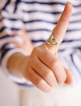 编织铠甲灵感韩国银活口戒指女