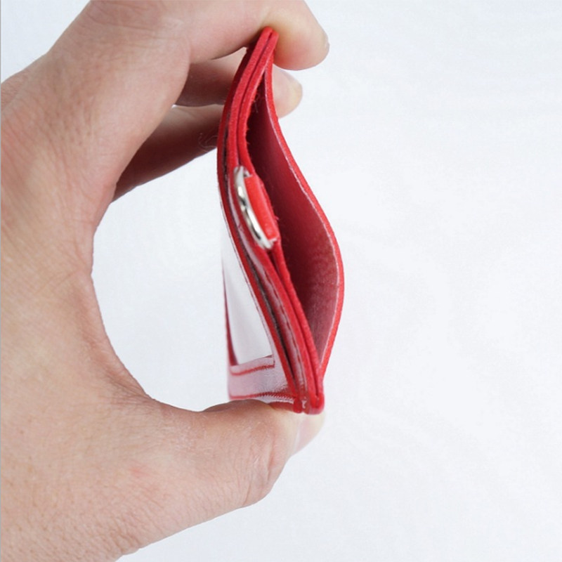 Work permit card holder, transparent pickup card holder, attendance card holder, railway work permit card holder, soft leather access card holder
