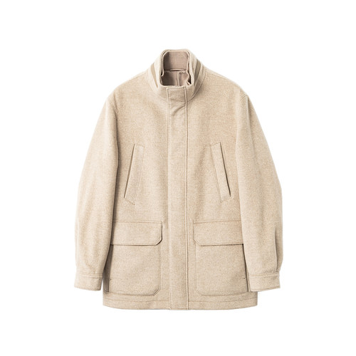 限量 67900版 COLOMBO 100%山羊绒 秋冬男士中长款立领全羊绒大衣 - 图3