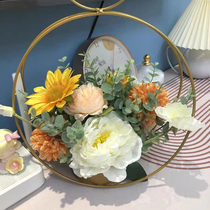 Sunflower Flowers Fake Flowers Simulation Flowers Furnishing Table Tabletop Living-room Living-room Bedroom Decorative Pendulum Ornament Immortal Dried Flowers