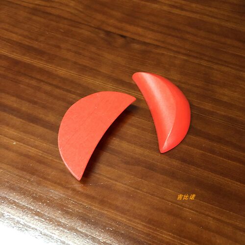 加厚红色实木杯告求签祷圣杯卦杯圣卦贡杯茭杯信杯红摆件佛具胜杯 - 图2