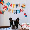 Colorful Happy Birthday Lettering Flag Party Latte