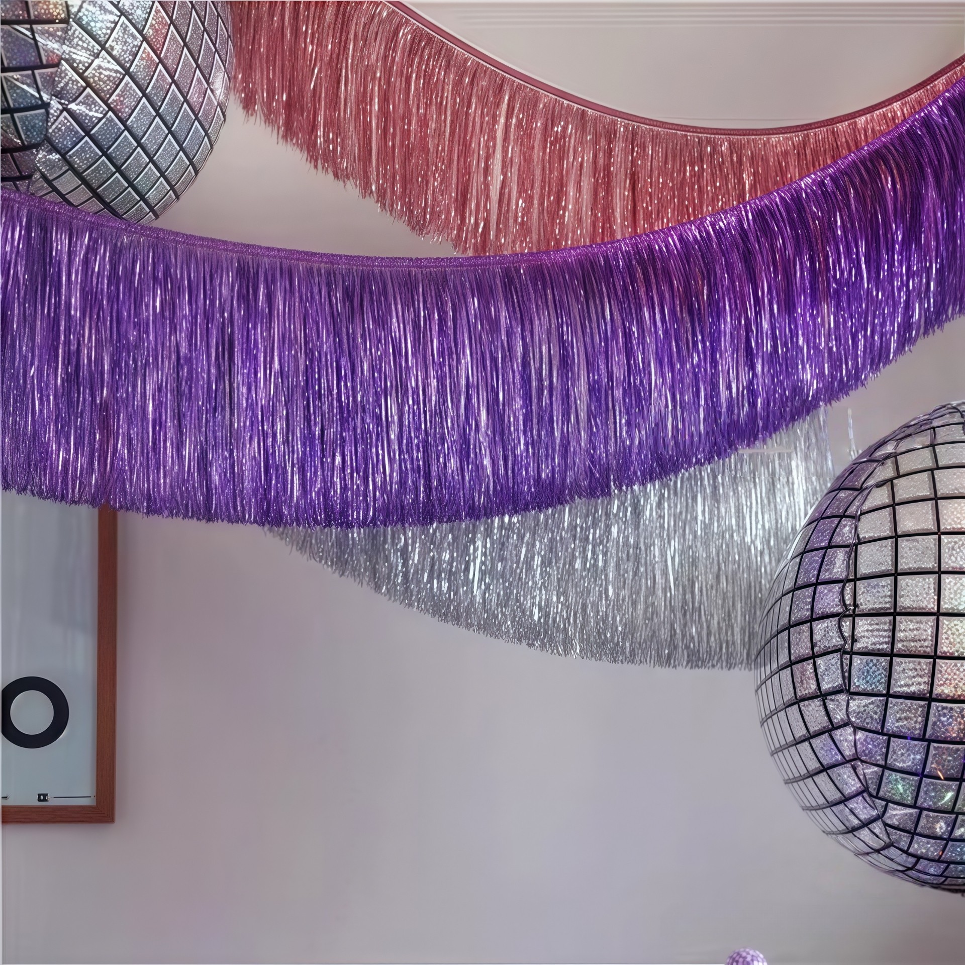 加密雨丝帘流苏挂饰派对店庆开业周年背景墙布置生日场景布置装饰,淘宝优惠券,粉丝福利购,淘宝优惠卷