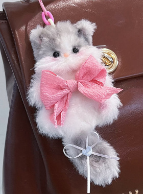 星选毛绒兔毛扭扭棒小狗小猫手工diy挂件材料包女生儿童玩具自