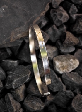 原创设计999纯银（道系·五路财神）手工复古风招财转运纯银手镯