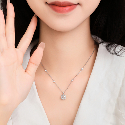 设界925银锁骨链女高级感项链