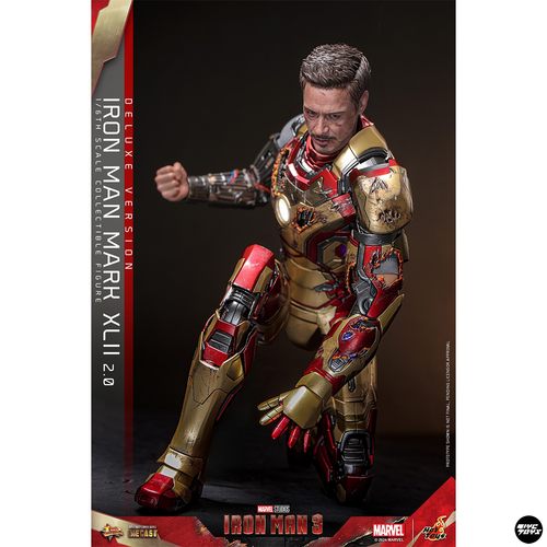 【TYCTOYS】分批出货 HOTTOYS HT漫威钢铁侠3 MARK42 2.0 MMS758 - 图1