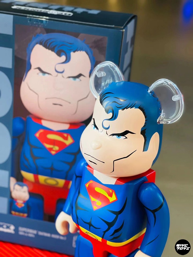 【TYCTOYS】特价现货 BE@RBRICK400%+100%SUPERMAN超人HUSH积木熊 - 图3