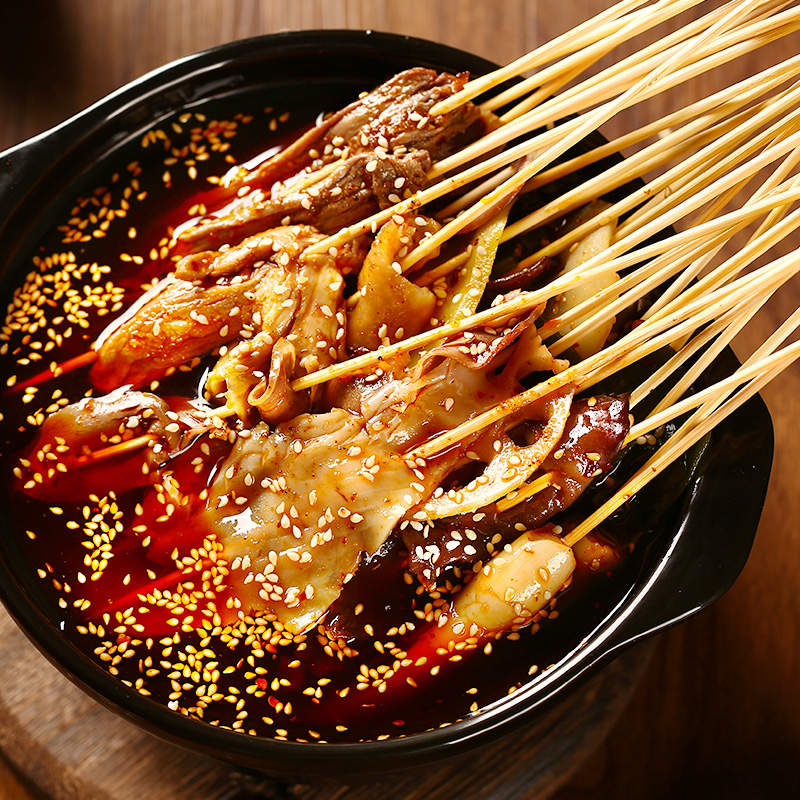 微辣+特麻辣口味 乐山钵钵鸡调料冷串串火锅麻辣烫底料包冷锅串香 - 图0