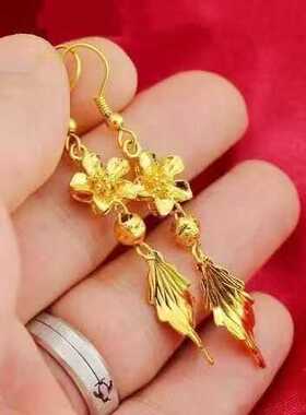 仿金婚庆三金套装新娘结婚金饰品凤凰项链镀金龙凤手镯女沙金手镯