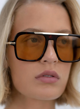 方形太阳眼镜女复古大框墨镜男