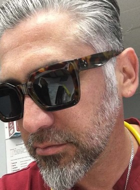 凹面太阳镜复古遮阳欧美女方形