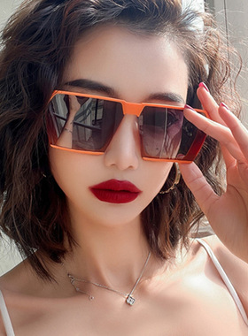 网红墨镜大框防晒个性女方形