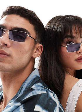 金属墨镜小框遮阳欧美男女方形