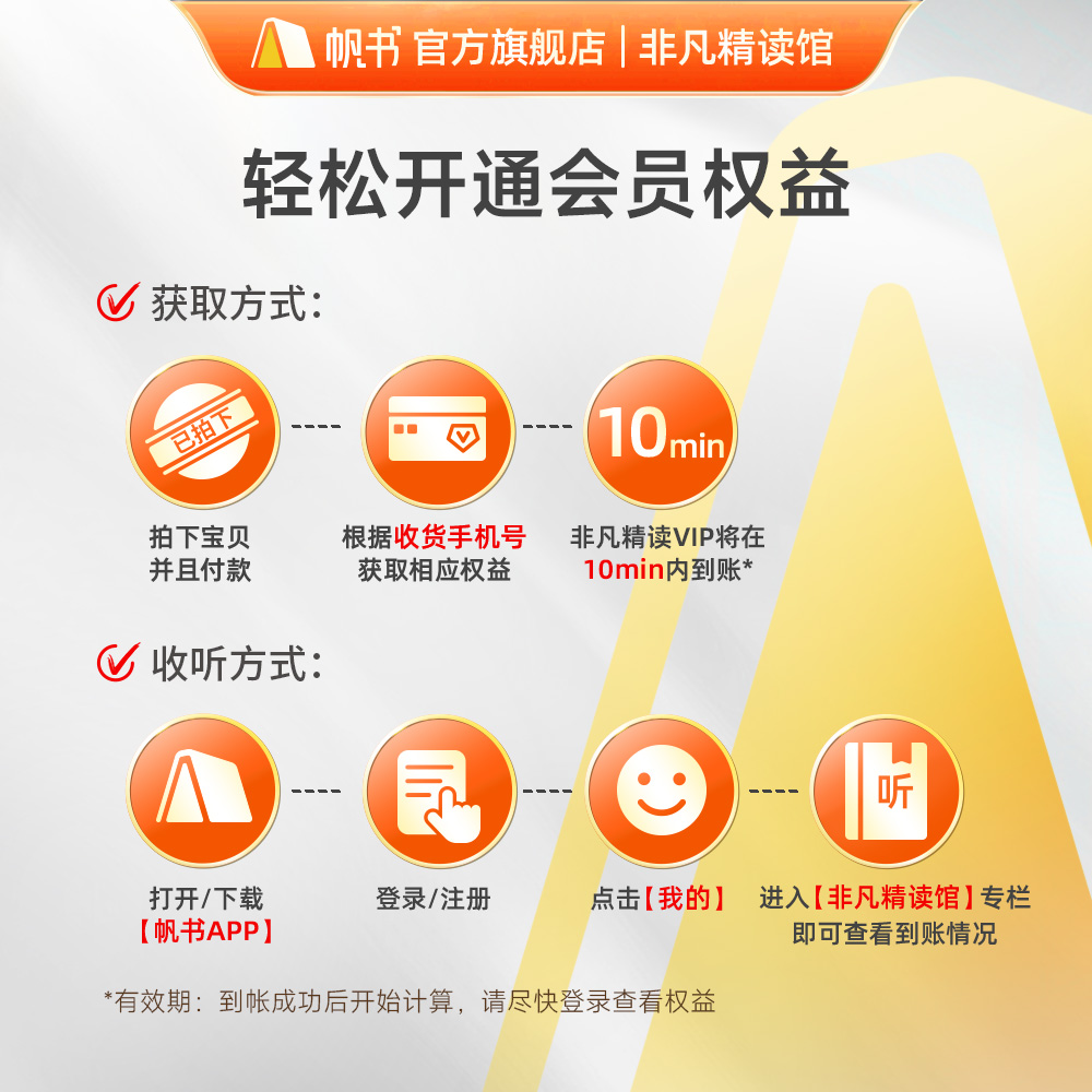 【423阅读季 买1年送1年！】非凡精读年卡12个月会员VIP