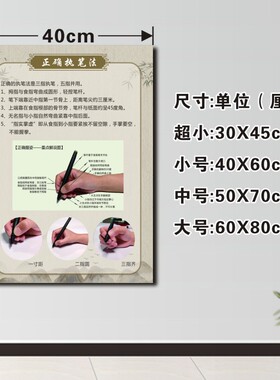 硬笔书法教室墙面装饰挂图