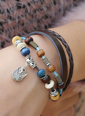 灵魂对撞Soul Collision嘻哈手链串小众情侣编织高级设计感可调节