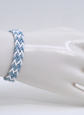 贤纯网红情侣手链男女一对学生闺蜜手环二人三人简约潮流编织手绳