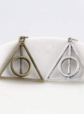 电影周款周边卢娜.洛夫古德中间复活石死亡圣器吊坠项链挂件