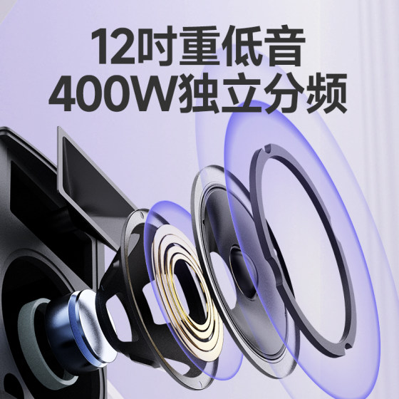 山水C13H13家庭KTV音响套装12寸专用卡拉OK桌面点歌机一体K歌音箱