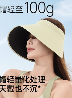 蕉下灯罩帽空顶帽子强遮光透气