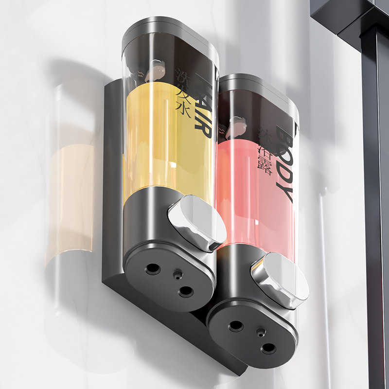 酒店宾馆免打孔皂液器浴室卫生间壁挂式洗手液盒沐浴露洗发水瓶子,淘宝优惠券,粉丝福利购,淘宝优惠卷