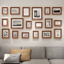 American photo frame hanging wall combo frame photo wall plus wash photo wall living-room dining room dining room background box free of punch box