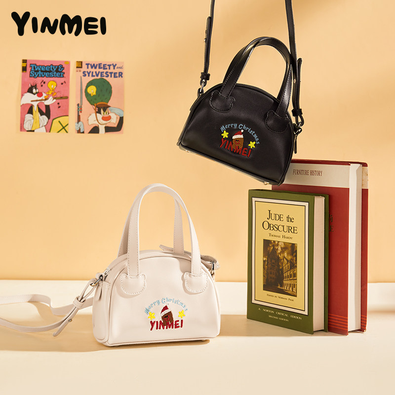 yinmei 2021新款秋冬小高级感斜跨包 音魅女士包袋