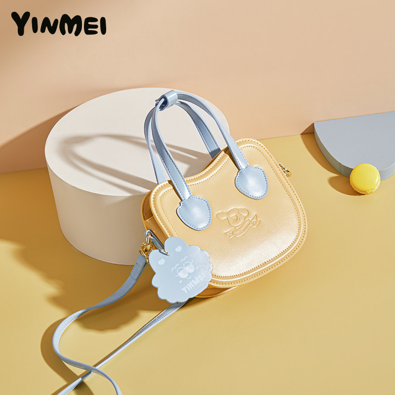 yinmei 2022新款少女小清新手提小包 音魅女士包袋