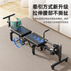 Lumbar traction spinal column stretching artifact home resistance training device exercise fitness inversion machine vertebrae soothing bed