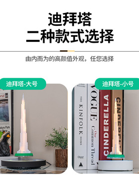 正品磁悬浮铁塔现代艺术装饰小夜灯摆件家居办公用品夜光灯光