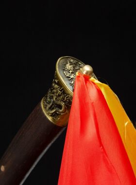 手工艺品刀剑手工锻打牛尾刀影视武术工艺品防身冷兵器戚家刀未开
