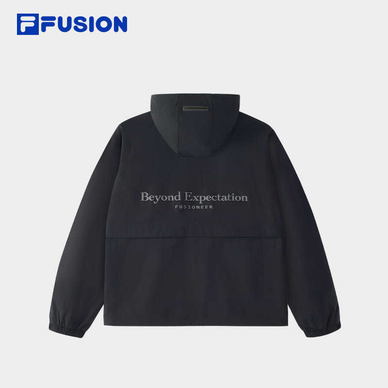 FILA FUSION斐乐潮牌梭织外套女2025夏新款时尚休闲宽松连帽上衣,淘宝优惠券,粉丝福利购,淘宝优惠卷