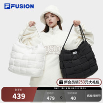 FILA FUSION Fired tides Men and women in the same section 2023 Fashion Lovers Casual Single Shoulder Bag Vagrant Bag