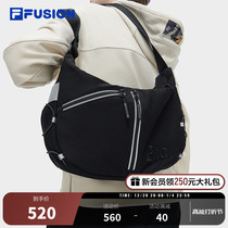 FILA FUSION Fired Tide Cards Lovers Satchel 2024 Spring new dumplings Single shoulder bag Inclined Satchel Bag