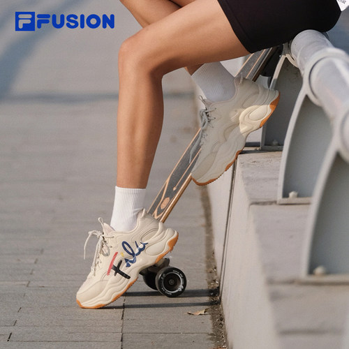 FILA FUSION斐乐女鞋老爹鞋运动鞋夏季网面透气厚底增高休闲鞋子 - 图2