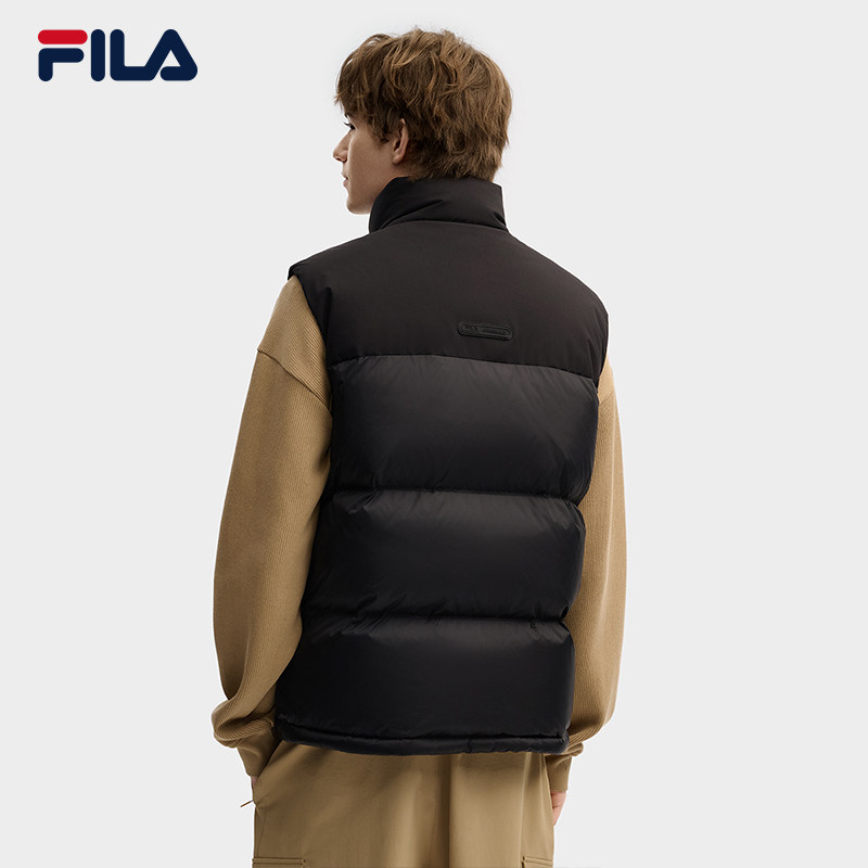 FILA 斐乐官方保暖羽绒马甲男冬季新款时尚休闲RGB-多彩羽绒外套,淘宝优惠券,粉丝福利购,淘宝优惠卷