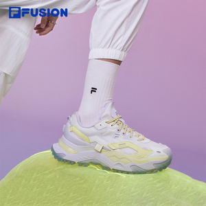 FILA FUSION斐乐潮牌女鞋BIANCO硬糖鞋2024夏季新款休闲鞋跑步鞋