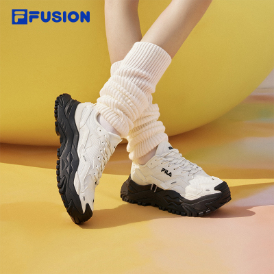 硬糖|FILA FUSION斐乐女鞋透气网面夏季休闲运动鞋厚底增高老爹鞋